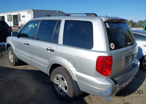 2005 Honda Pilot Exl из США, поврежденный, VIN 5FNYF18545B051422